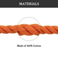 thumbnail image 5 of Endoto Thick Rope Shoe Laces for Air Force 1, Chunky Twisted Round Cotton Shoelaces with DIY Custom Accessories for AF Sneaker Shoes(Color:Orange,Size:10MM), 5 of 7
