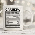 thumbnail image 4 of Grandpa Nutritional Facts Label Coffee Mug - 11oz Cup for Granddads, Grandfather, Papa, Papi, Granddaddy from Family, Grandchildren, Son, Daughter, 4 of 7