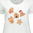 thumbnail image 4 of Inktastic Christmas Gingerbread Cookies Women's Plus Size T-Shirt, 4 of 5