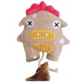 thumbnail image 1 of Dog Squeaky Toy Cartoon: Linen Cute Puppy Teething Toy Dog Tug Toy with Cow Hoof, 1 of 4