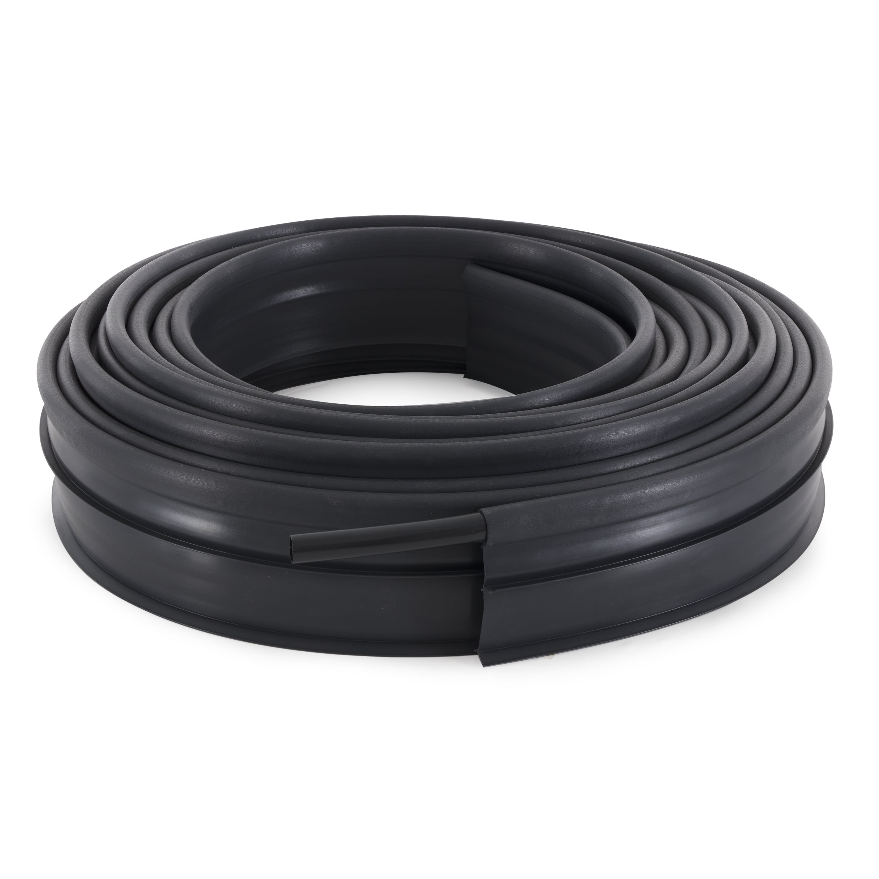 Suncast 60' Coil Resin Professional Landscape Edging Roll for Lawn and Garden, Black (8 Pack)