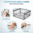 thumbnail image 5 of Auledio Set of 1 Kitchen Shelf,Under Shelf Storage for Kitchen, Pantry, Cabinet(Black), 5 of 7
