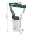 thumbnail image 3 of Bulb Planter Tool - 4 Inches Depth Marker for Planting Tulips, Daffodils & Dahlias - Automatic Soil Release for Digging & Refilling Holes - Bend-Free Garden Bulb Transplanter, 3 of 5