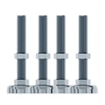 thumbnail image 4 of NavePoint  M12 Heavy Duty Leveling Feet, Carbon Steel, Silver, 4 Pack, 4 of 4