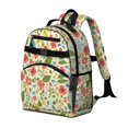 thumbnail image 2 of Pioneer Flower Floral Print Pattern Backpack for School, Cute School Bag with Adjustable Shoulder Straps and Padded Back, 15.25"x11.5"x5.25", 2 of 5