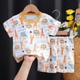 thumbnail image 2 of Ensemble de Pyjamas pour Bébés Filles, Chandail à Col Rond, Pyjamas Classiques Doux, Taille 6-12 Mois, Vêtements pour Enfants, 2 of 3