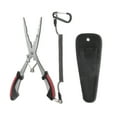 thumbnail image 1 of Unique Bargains Pinces à Pêche en Acier Inoxydable Pinces à Hameçon Retrait d'Aiguille Pinces à Nez Outil de Pêche Polyvalent avec Poignée Antidérapante Rouge 1 Ensemble, 1 of 7