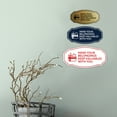thumbnail image 2 of Signs ByLITA Victorian Mind Your Belongings Keep Valuables With You ABS Plastic | Laser Engraved | Easy Installation | Elegant Design Sign (Navy Blue / White) - Large, 2 of 8