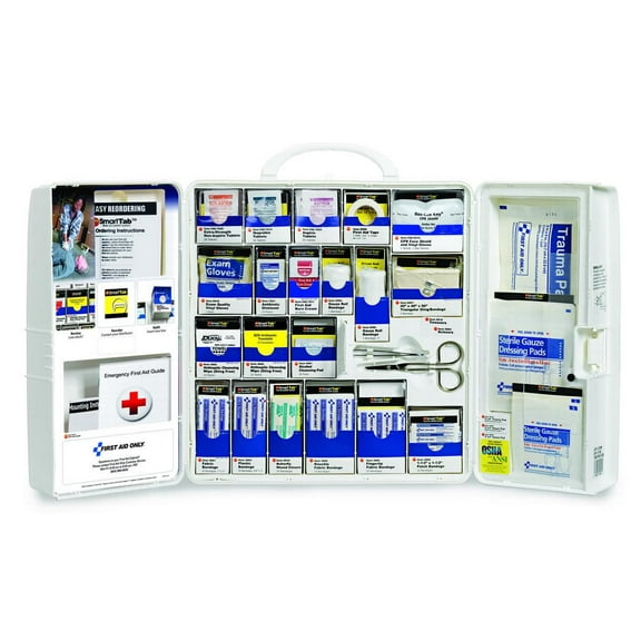 First Aid Only Cabinet First Aid Kit with Meds