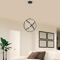 thumbnail image 3 of Modern LED Pendant Lights, Contemporary Dimmable Chandeliers, Adjustable Circle 3 Rings Ceiling light Fixture, Creative 4500K Pendant Light for Dining Room Living room Bedroom Kitchen Island Hall, 3 of 7