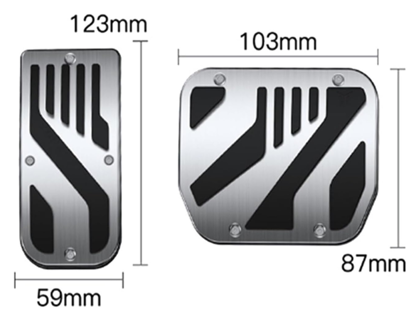 SHDNCYQ Car Foot Pedals Cover Non-Slip Cover Accelerator Pedal Brake Pedal Cover Compatible For Tesla Model 3 Highland Y Juniper
