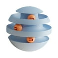 thumbnail image 3 of lionlar Cat Roller Toy Circular Track for Kitten Cat Track Ball Turntable Track Ball Light blue, 3 of 9