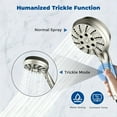 MOFF Shower Heads with Handheld Spray Combo 6Setting Showerhead with