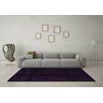 thumbnail image 3 of Ahgly Company Indoor Round Abstract Purple Modern Area Rugs, 6' Round, 3 of 4
