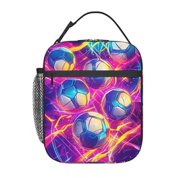 Volleyball Lunch Box Reusable Portable Lunch Bag Tote Bag for Work Picnic Hiking