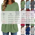 thumbnail image 2 of ZGRBOU Long Sleeve Tunic Tops for Women Crewneck Ribbed Knit Sweater Fall Casual Loose Fit Pullover Shirts with Pockets, 2 of 5