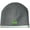 Athletic Heather Grey, variant on Green Shamrock Patch Performance Beanie Hat - Black