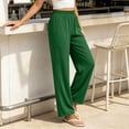 thumbnail image 4 of SOOMLON Scrub Pants for Women Plus Size Straight Leg Long Pants Elastic Waist Trousers with Pockets Soft Work Clothes, 4 of 6