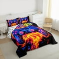 thumbnail image 3 of Manfei Kids Gamepad Controller Full Size Comforter Sets,Console Video Gamer Bedding Comforter Set,Orange Blue Bedding Sets For Boys,Luxury Bedroom Decor Reversible,3 Pieces, 3 of 8