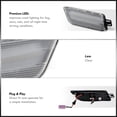 thumbnail image 5 of AJP Distributors Front Bumper Amber LED Clear Lens Driving Signal Parking Side Markers Lights Assembly Lamps LH+RH Pair Compatible/Replacement For Porsche Macan 2015 2016 2017 2018 2019 2020 2021 2022, 5 of 8