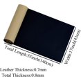 thumbnail image 5 of Lingsheng Leather & Vinyl Repair Patch Kit - 17x55 inch Large Self-Adhesive Fabric Fix for Couches, Sofas, Car Seats, Furniture Fix, Cuttable, Brown A, 5 of 6