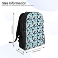 thumbnail image 4 of Gaeub Penguins Dolphins Whales Print Unisex Backpacks, College Bookbag,Daypack with Padded 15" Laptop Sleeve,for School, Work, and Travel, 4 of 8