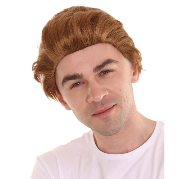 HPO Costume Wigs Brown Halloween Costume Wigs with Adjustable for Adult