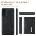 thumbnail image 6 of Feishell Case for Samsung Galaxy S22 5G,Premium PU Leather Magnetic Detachable 2-In-1 Card Pocket Back Flip ID Credit Card Slots Kickstand Shockproof Business Slim Phone Case,Black, 6 of 9