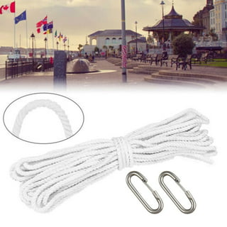 Flagpole Lifting Rope Flag Halyard Cotton Rope Replacement Rope Clothes  Drying Rope 
