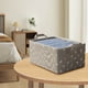 thumbnail image 4 of Caja de Almacenamiento de Ropa, Armario Bronceador, Tela y Lino, Asa para Cinturón, Pantalones, Edredones, Caja de Almacenamiento para Ordenar, 4 of 5