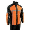 thumbnail image 5 of Milwaukee Leather MPM9510 Men's Black and Orange Motorcycle Water Resistant Rain Suit w/ Hi-Vis Reflective Tape X-Large, 5 of 9