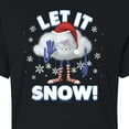 thumbnail image 3 of Trolls - Let It Snow Cloud Guy - Juniors Cropped Cotton Blend T-Shirt, 3 of 5