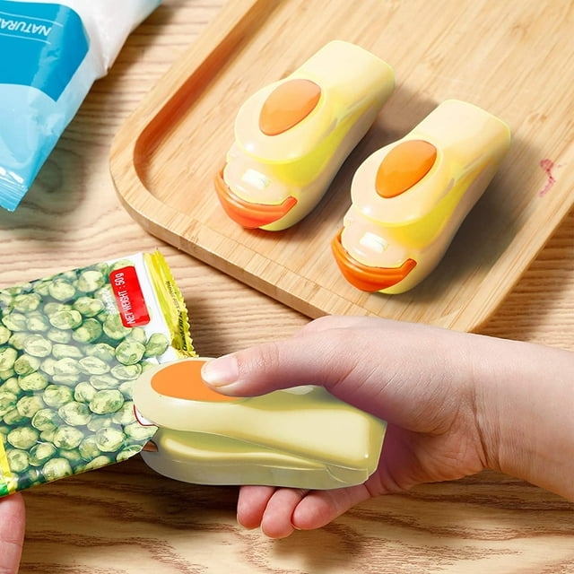 3 Pcs Portable Mini Sealing Household Machine, Handheld Heat Bag Sealer, Mini Heat Bag Sealer Sealing Machine Hand Pressure Heat Sealing Machine for Airtight Food Storage Saver