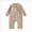 Khaki, variant on 0-3 Months Newborn Baby Bodysuits Checkered Print Long Sleeved Bodysuits One-Piece Footed Romper Newborn Gift