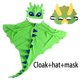 thumbnail image 3 of Disfraz de dragón sin dientes para niños y niñas, capa de dinosaurio, vestido de dragón, Disfraces de Halloween, Cosplay, 3 of 4