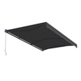thumbnail image 5 of Semi-Cassette Motorized LED Luxury Patio Awning - 16 x 10 Ft - Onyx Black - Moroccan Collection, 5 of 8