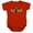 Red, variant on Vintage Bat Logo On Navy Unisex Infant Snap Suit for Baby (6 Months) Navy
