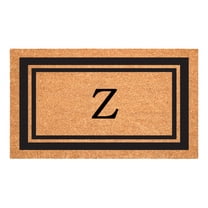 Calloway Mills Black Border 36" x 72" Monogram Doormat (Letter Z)