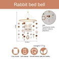 thumbnail image 6 of Baby Crib Mobile-Bunny Mobile Handmade Wooden Baby Mobile for Crib with Colorful Cotton Felt Ball Baby Mobile Bassinet Mobile Hanging Toy Mobile for Baby Nursery Decoration Bed Bell Only (White), 6 of 9