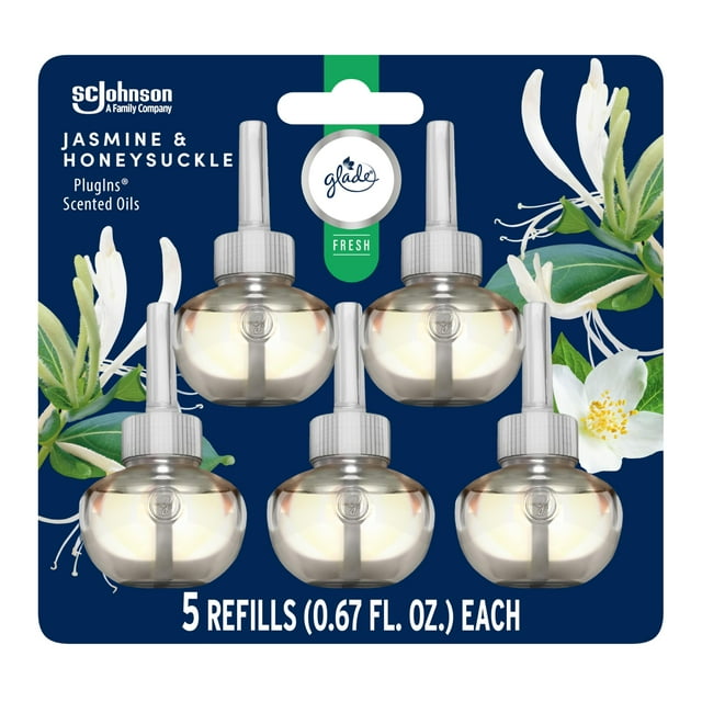 Refrescos Glade Plugins para ambientador, jazmín y madreselva, 20 ml