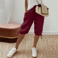 thumbnail image 2 of Weikingp Bermuda Shorts For Women，Capri Shorts For Women High Waisted Shorts Women Summer Shorts For Women Ladies Shorts Womens Dressy Shorts Womens Athletic Shorts Red 3XL, 2 of 9