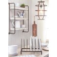 thumbnail image 2 of The Gerson Companies Antique White Metal Wall Rack Silver 31.25 X 8.25 X 10.25, 2 of 2