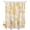 Yellow, variant on Split Shower Curtain for Transfer Bench, Yellow Flowers Fabric Shower Curtains for Bathroom, Watercolor Summer Botanical Floral Tub Sliding Transfer Bench Waterproof Bath Curtains 72"x96"