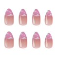 thumbnail image 4 of 24 uñas Stiletto Press On, uñas postizas medianas de nubes, uñas postizas lindas de almendra brillante, uñas acrílicas artificiales de cubierta completa para mujeres y niñas.nota:n, 4 of 5