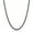 Black, variant on Crucible Jewelry Men's Rounded Curb Chain Stainless Steel Necklace (5mm) - 24"