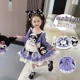 thumbnail image 2 of Vestido de princesa de dibujos animados Sanrioed Lolita Kuromi para niñas, moda Kawaii, dulce Lazo, manga larga, vestido hinchado, regalo para niños, 2 of 5