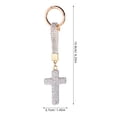 thumbnail image 6 of TABLZONE Rhinestone Cross Keychain Assorted Color Alloy Luxurious Design for Decoration 2Pcs, 6 of 7