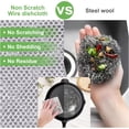 thumbnail image 4 of SAYAPE Double-Sided Microfiber Cleaning Cloths - Multipurpose Non Scratch Wire Dishcloth & Microfiber Rags - Reusable Dish Cloth for Kitchen, Car, and Housekeeping - 8-Pack - Gray, 4 of 6