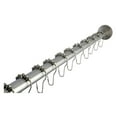 thumbnail image 1 of Kingston Brass SRK608 Americana 72" Réglable Tige de Rideau de Douche en Acier Inoxydable avec Base de Tige de Douche Milano, Nickel Satiné, 1 of 5