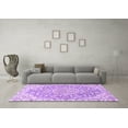 thumbnail image 3 of Ahgly Company Indoor Square Medallion Purple Traditional Area Rugs, 6' Square, 3 of 4
